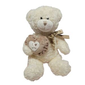 Best Made Toys Teddy Bear Plush 2009 Stuffed Animal I Love You Valentines Cream